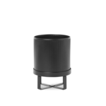 Ferm Living Ferm Living Bau Pot de fleurs avec support/bol inférieur petit noir