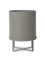 Ferm Living Ferm Living Bau Bloempot met houder/onderschaal Groot warmgrijs