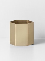 Ferm Living Ferm Living Pot Hexagonal Extra Large laiton