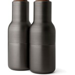 Menu - Bottle Grinder - Peper- en Zoutmolen - Zwart Messing -Set van 2