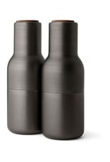 Menu - Bottle Grinder - Peper- en Zoutmolen - Zwart Messing -Set van 2