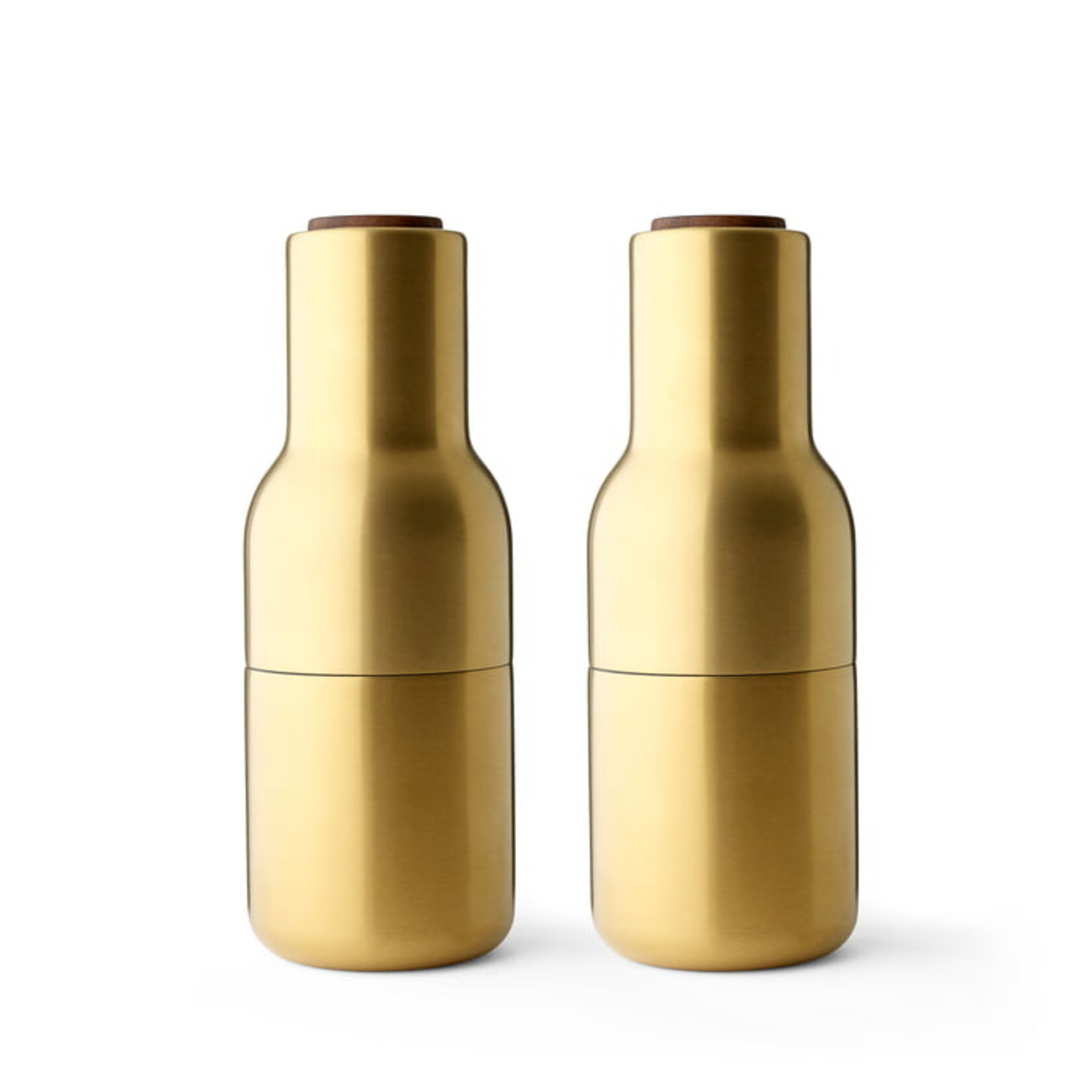 Menu - Bottle Grinder - Peper- en zoutmolen - Brushed Brass (Messing) - Set van 2