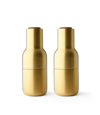 Menu - Bottle Grinder - Peper- en zoutmolen - Brushed Brass (Messing) - Set van 2