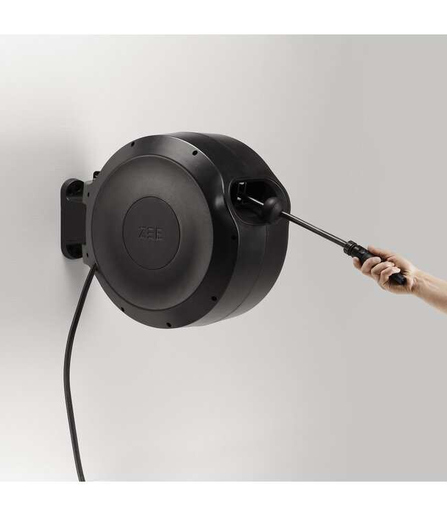 Zee Zee Mirtoon 30 Tuinslang Zwart met Automatisch Oprolsysteem