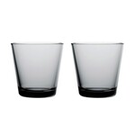 Iittala Iittala Kartio Glas - 21 cl - Grijs - 2 stuks