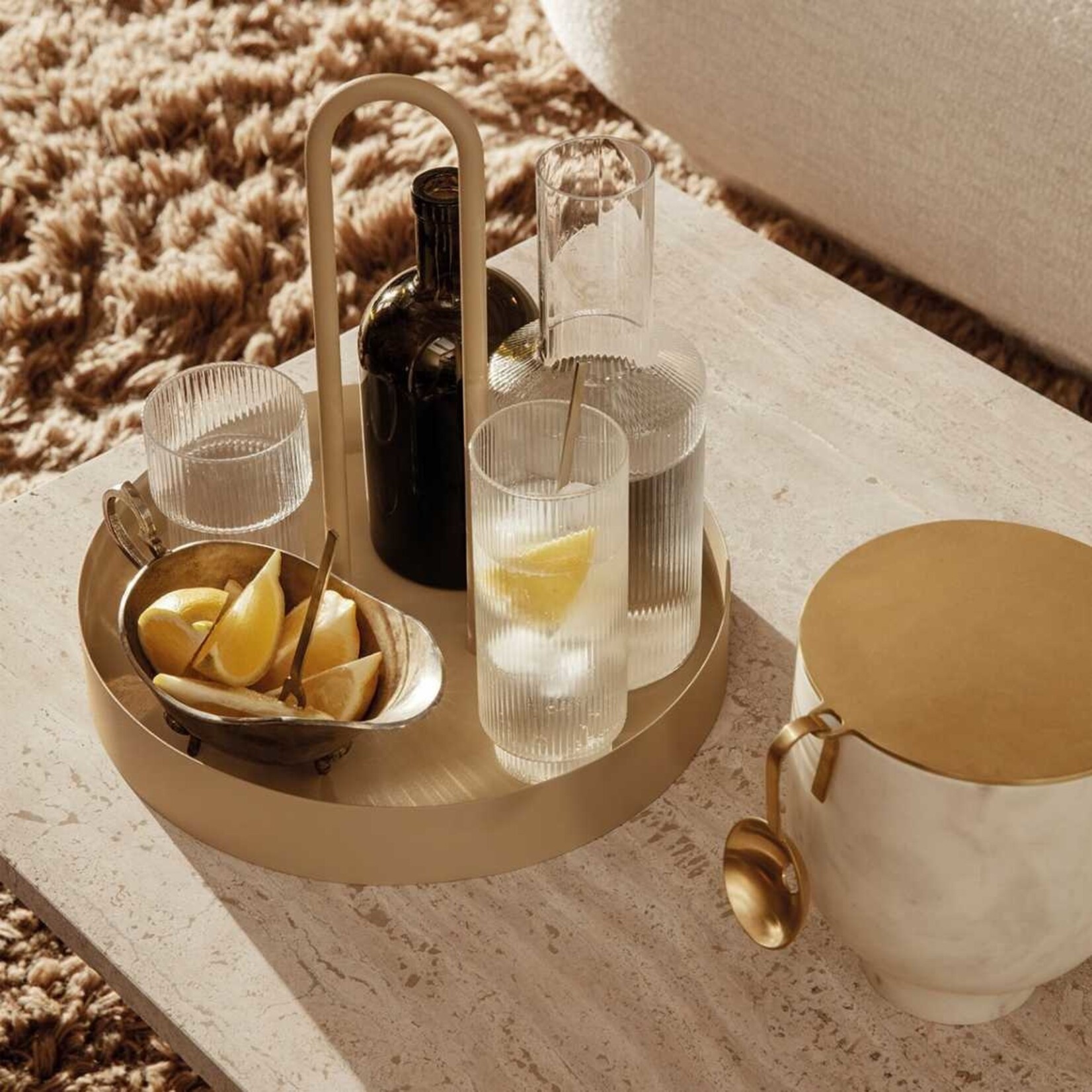 Ferm Living Ferm Living Grib Tray Zwart