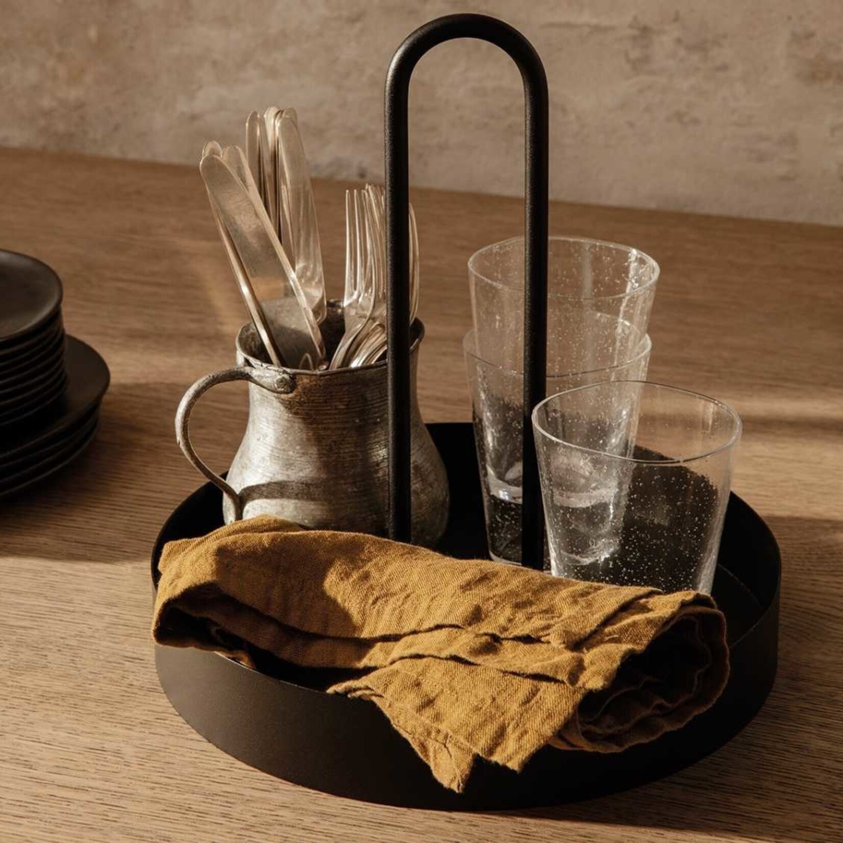 Ferm Living Ferm Living Grib Tray Zwart