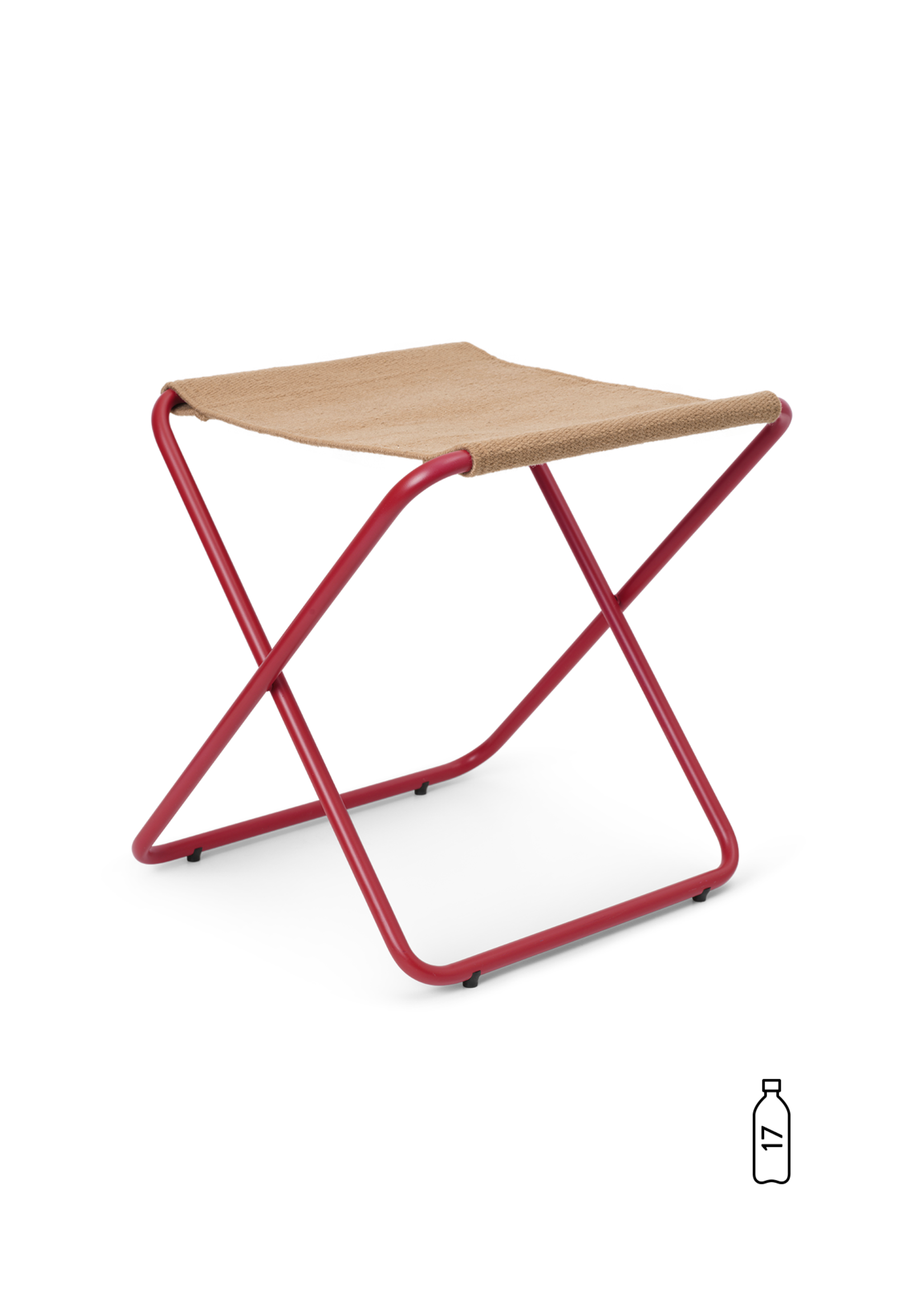 Ferm Living Ferm Living Chaise pliante Desert Rouge