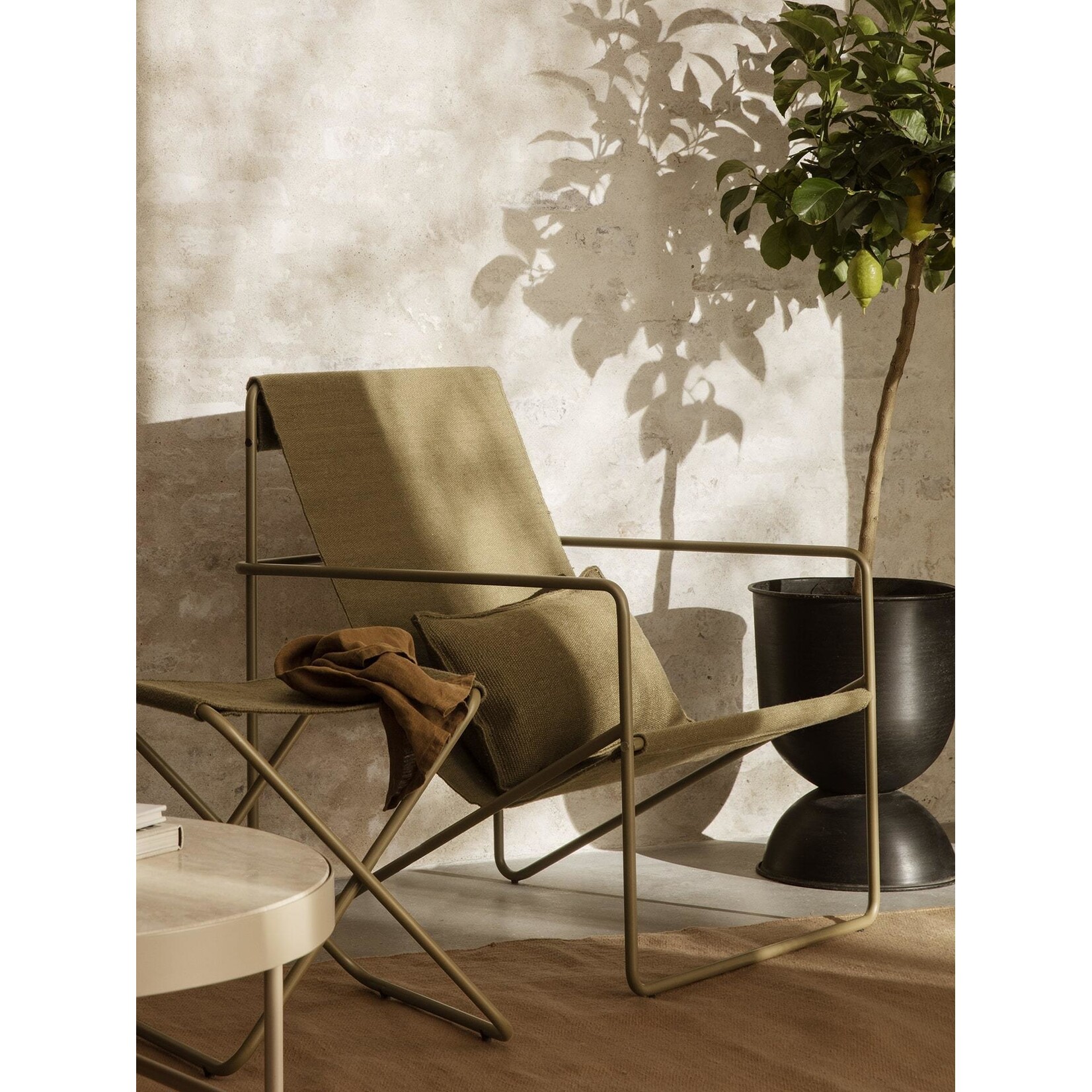 Ferm Living Ferm Living Desert Outdoor Kussen Olijfgroen