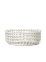 Ferm Living Ferm Living Centre de table en céramique Bol Blanc