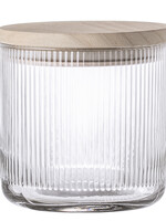 Bloomingville Bloomingville - Hona - Marmite - Verre-Couvercle en bois - Bas