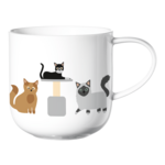 ASA ASA Coppa Katten en Honden Kop Katten Porselein Wit