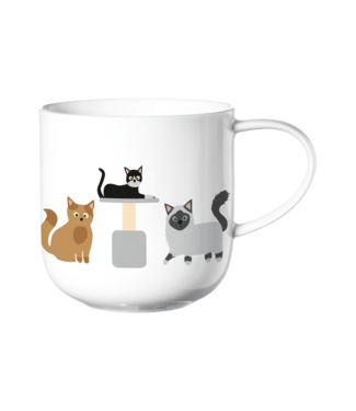 ASA ASA Coppa Katten en Honden Kop Katten Porselein Wit