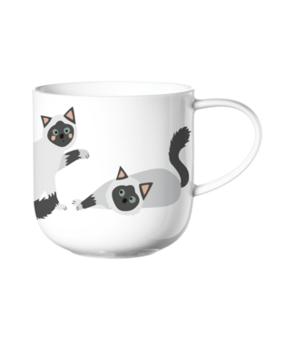 ASA ASA Coppa Katten en Honden Kop Katten Porselein Wit