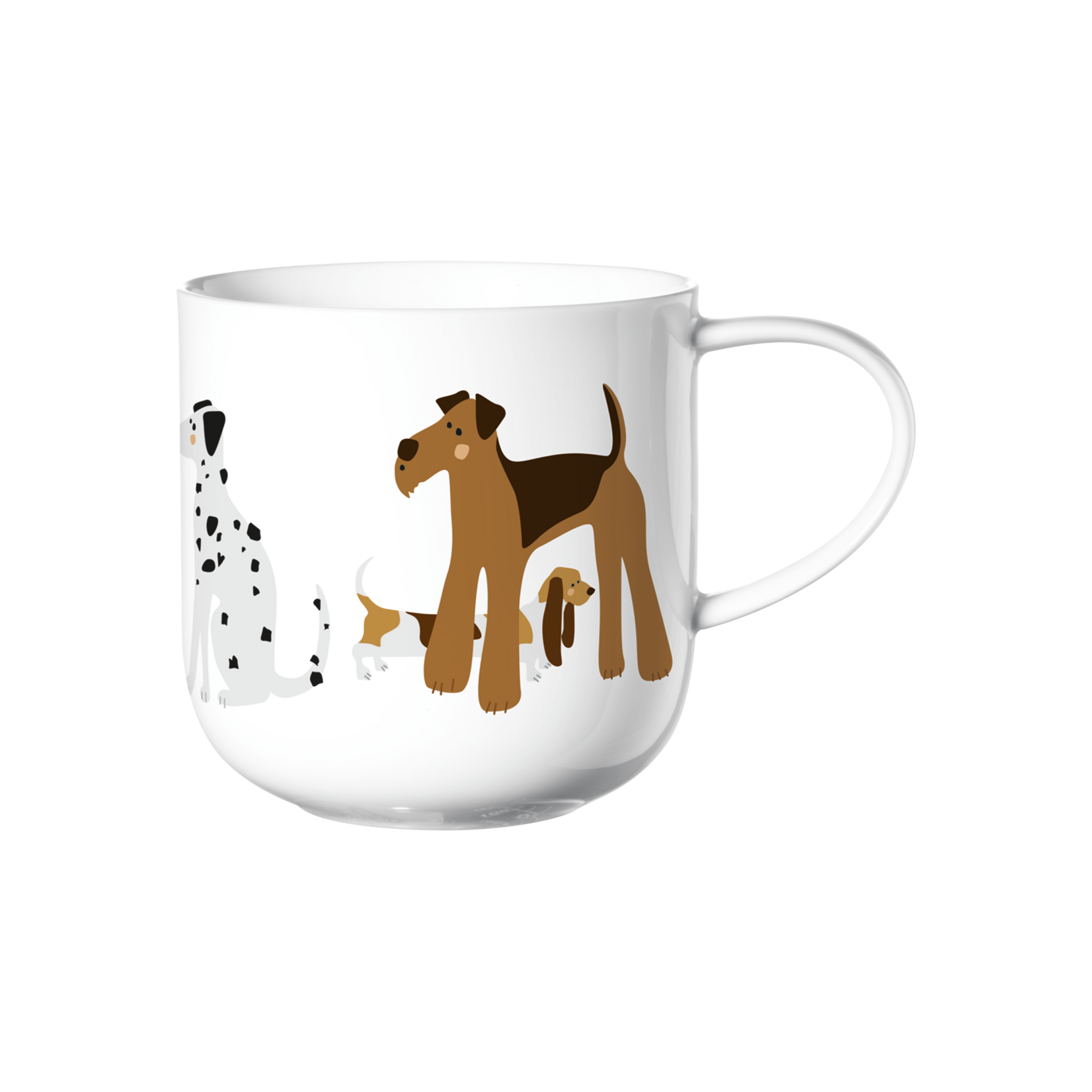 ASA ASA Coppa Katten en Honden Kop Hond Porselein Wit