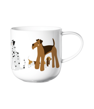 ASA ASA Coppa Katten en Honden Kop Hond Porselein Wit