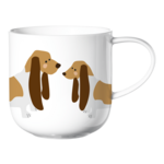 ASA ASA Coppa Katten en Honden Kop Basset Hound Porselein Wit