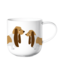 ASA ASA Coppa Katten en Honden Kop Basset Hound Porselein Wit