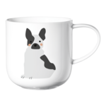 ASA ASA Coppa Katten en Honden Kop Franse Bulldog Porselein Wit