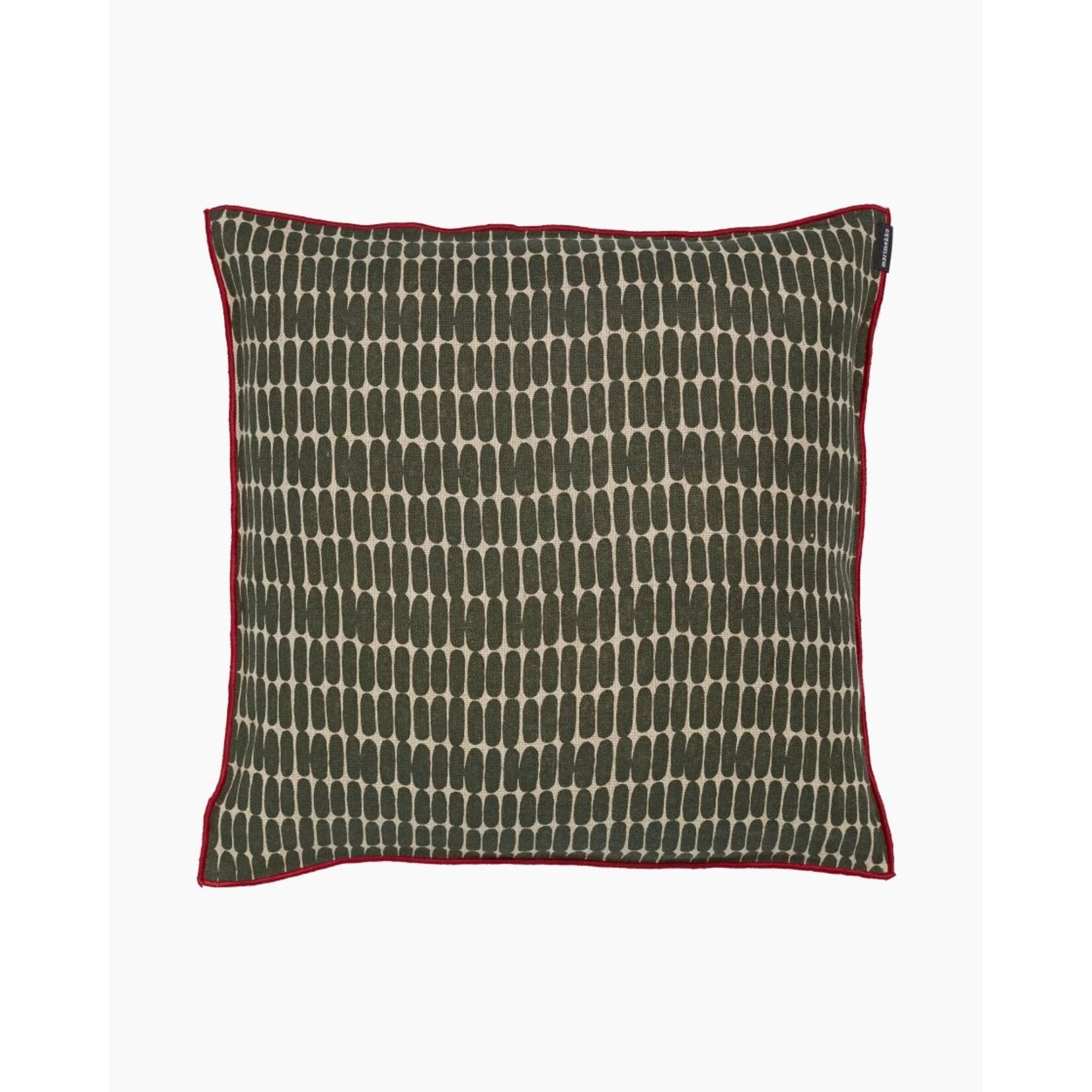 Marimekko Marimekko Alku Kussenhoes Katoen Bruingroen 40x40 cm