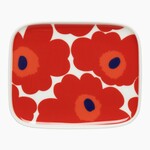 Marimekko Marimekko Oiva Unikko bord 15x12 cm Rood