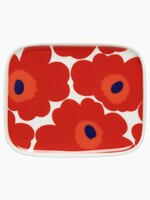 Marimekko Marimekko Oiva Unikko bord 15x12 cm Rood