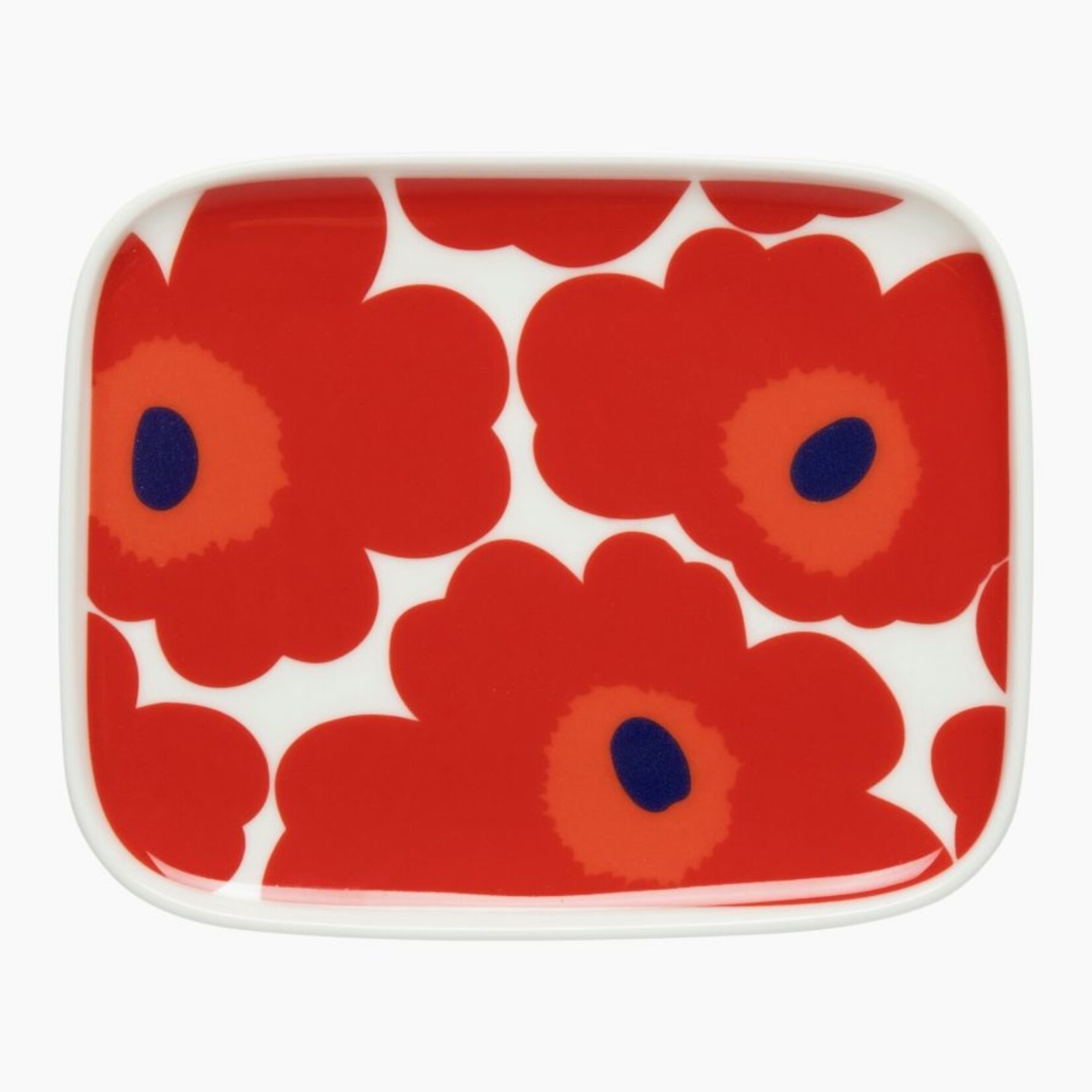 Marimekko Marimekko Oiva Unikko bord 15x12 cm Rood