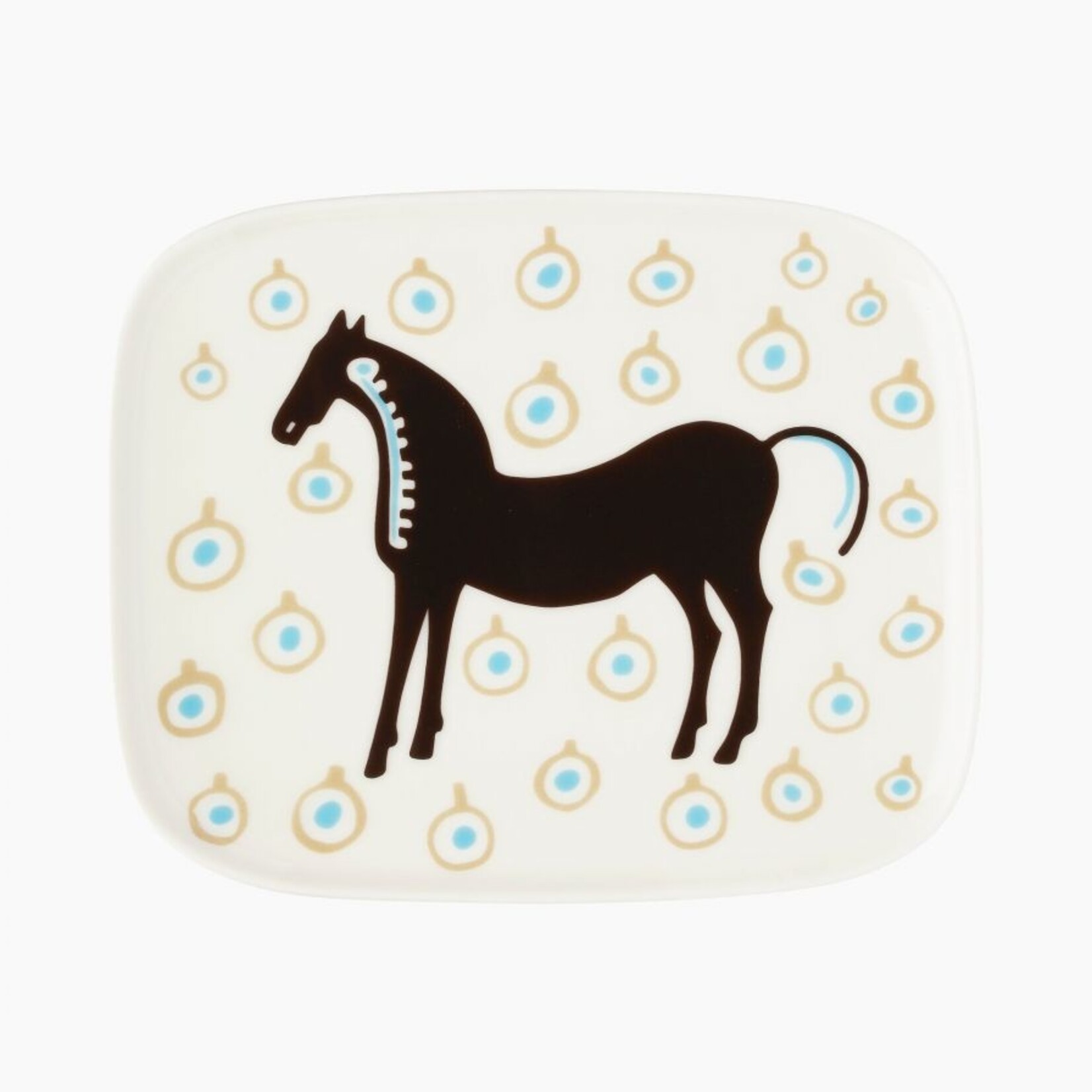 Marimekko Marimekko Oiva / Musta Tamma bord 15x12cm Wit