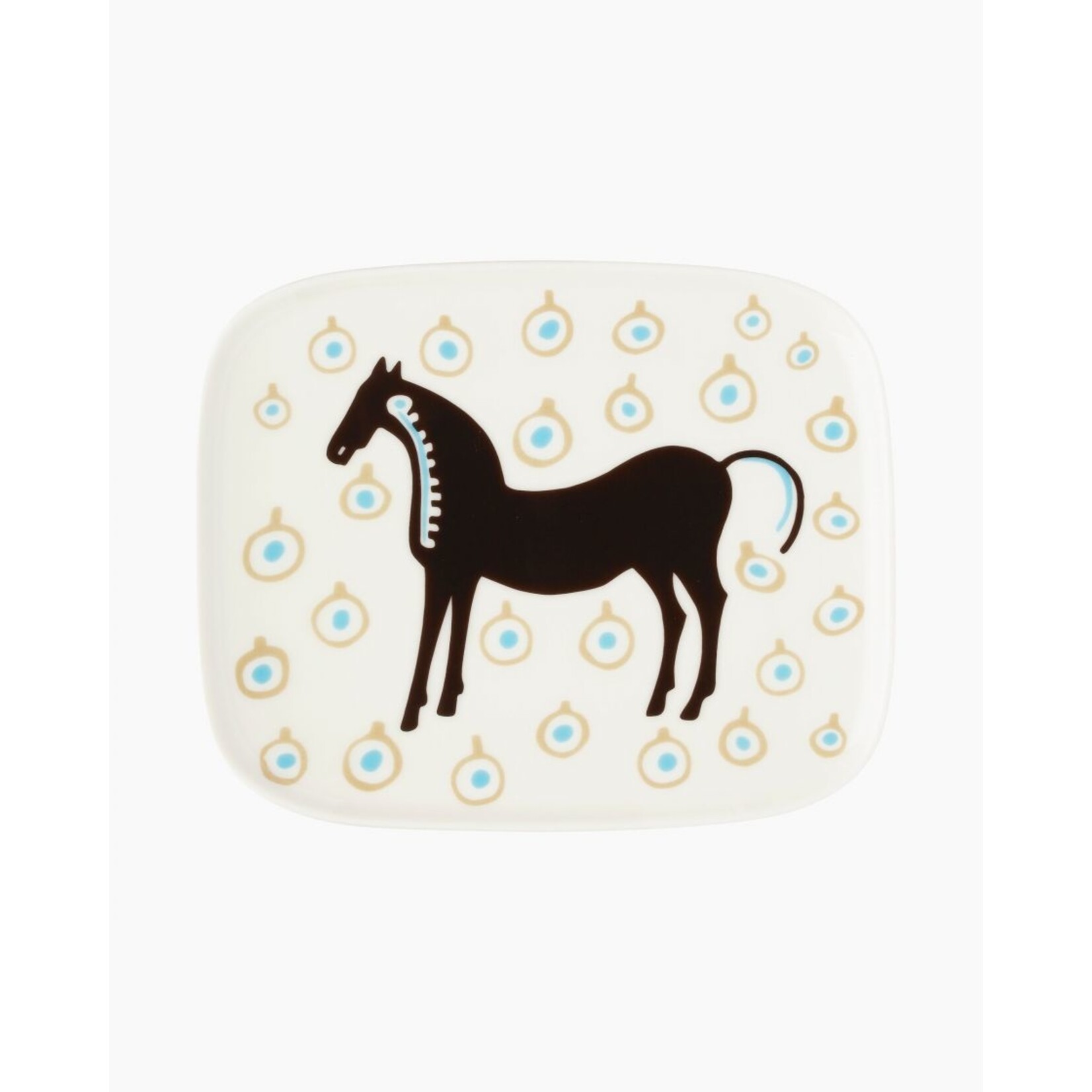 Marimekko Marimekko Oiva / Musta Tamma bord 15x12cm Wit