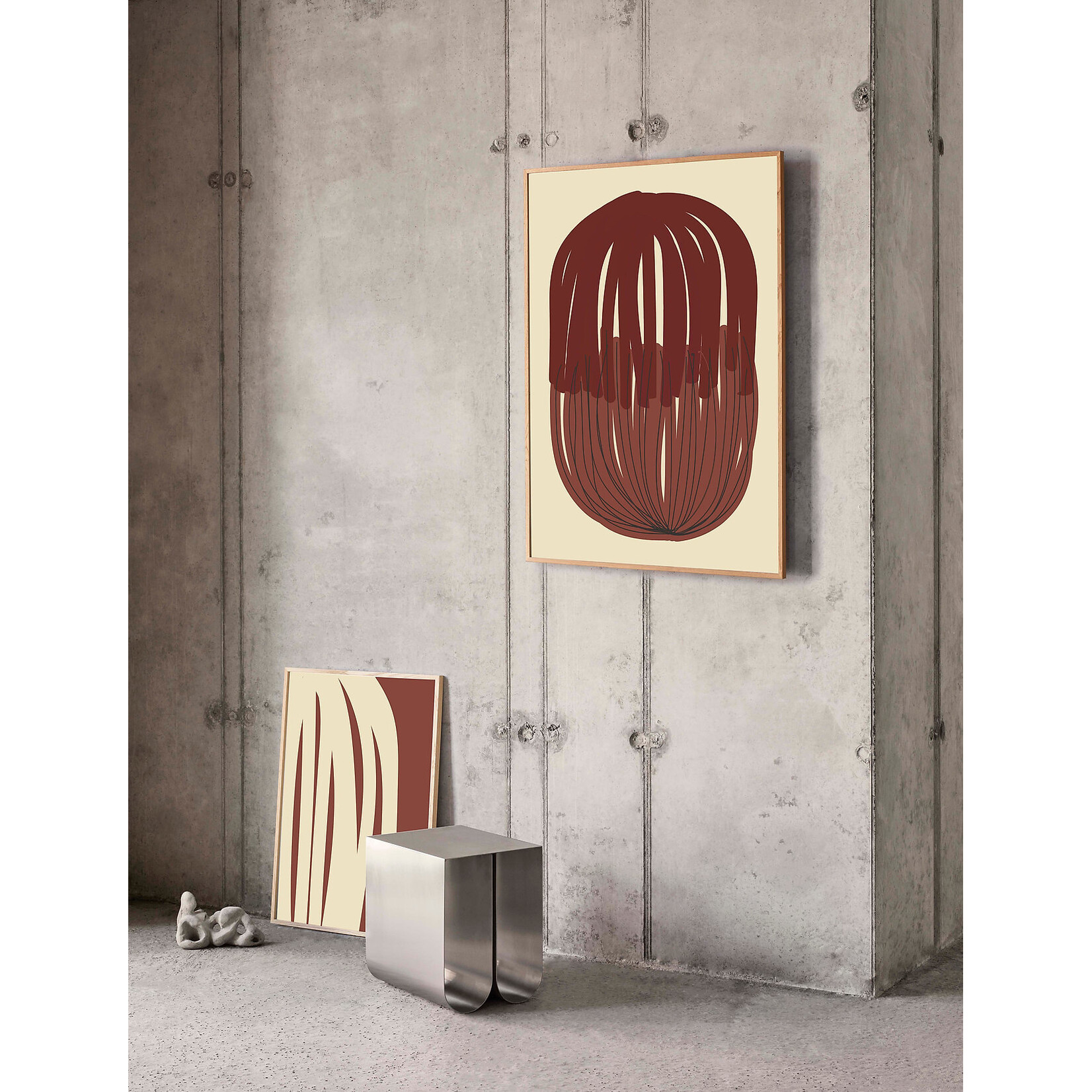 Paper Collective Paper Collective Poster Nina Bruun Stacked Lines 01 30x40cm