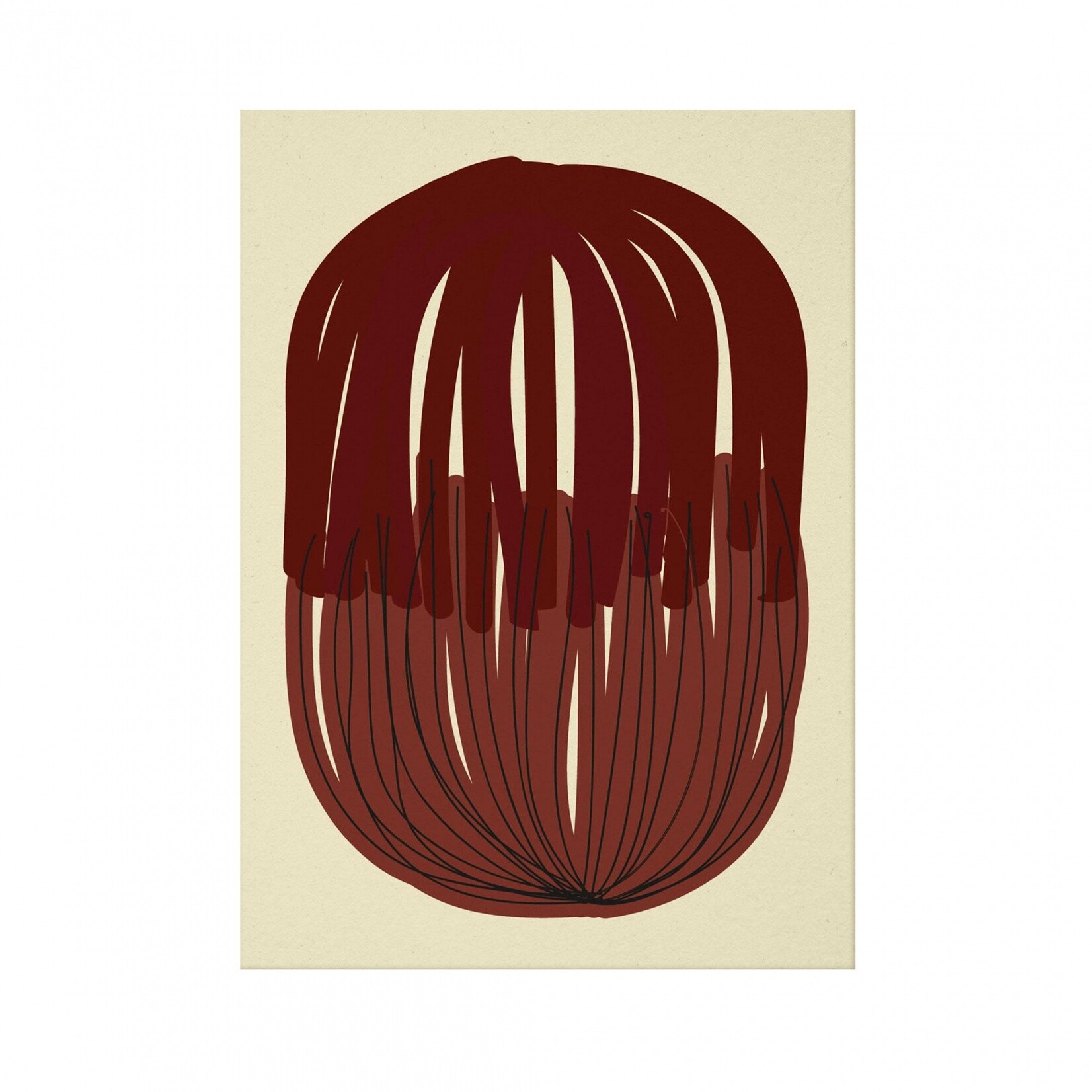 Paper Collective Paper Collective Poster Nina Bruun Stacked Lines 01 50x70