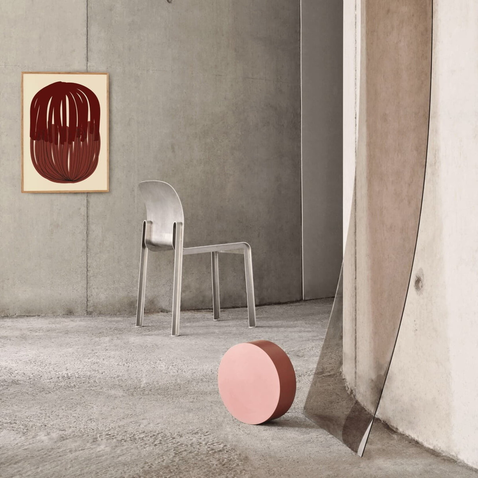 Paper Collective Paper Collective Poster Nina Bruun Stacked Lines 01 50x70