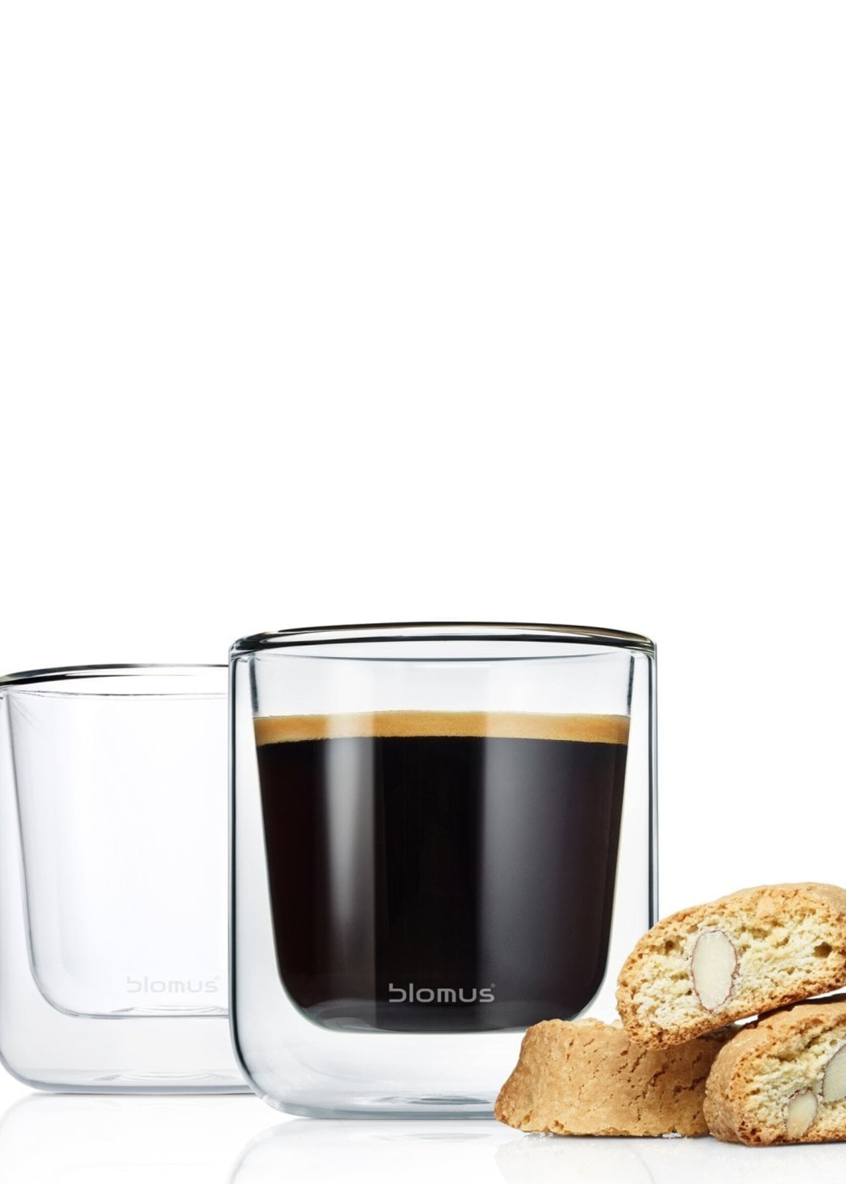 Blomus Blomus Dubbelwandige Glazen Koffie Nero 20 cl - 2 Stuks