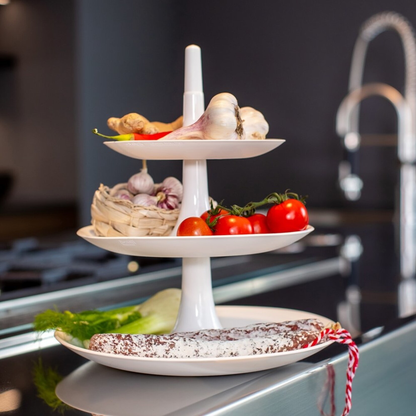 Koziol Koziol Babell Etagere - 3 laags - Large - Wit