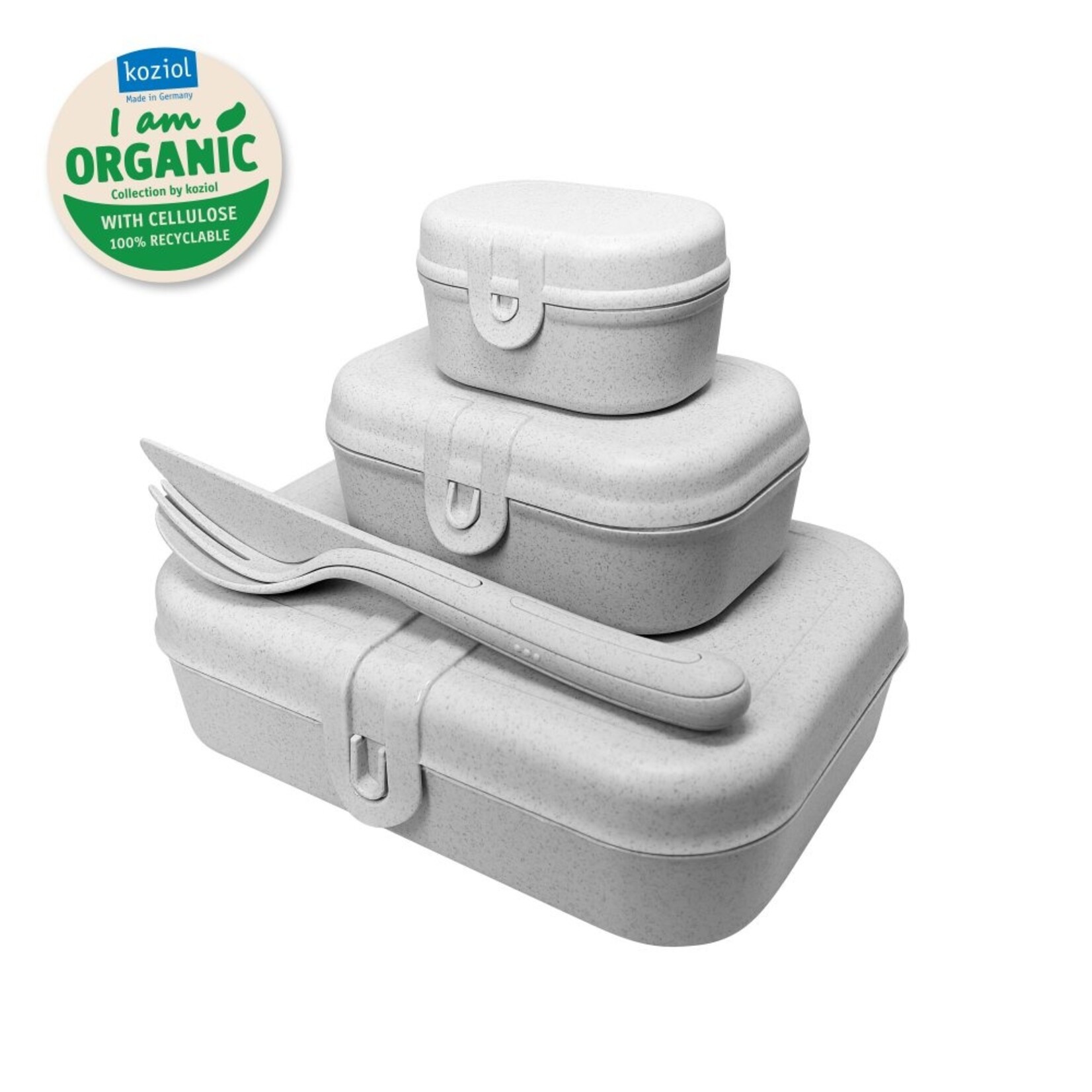 Koziol Koziol - PASCAL READY - Set de boîtes à lunch - Gris clair - Plastique