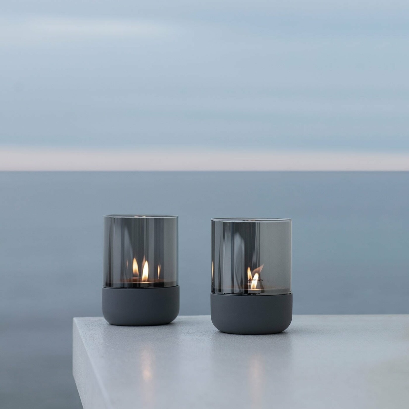 Blomus Blomus Lanterne Calma L Acier Gris Fumé