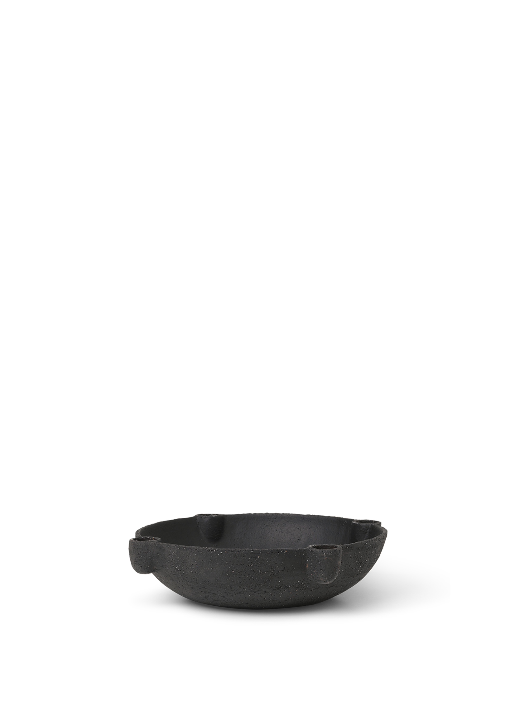 Ferm Living Ferm Living Bougeoir Bol 27cm Céramique Noire