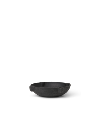 Ferm Living Ferm Living Bougeoir Bol 27cm Céramique Noire