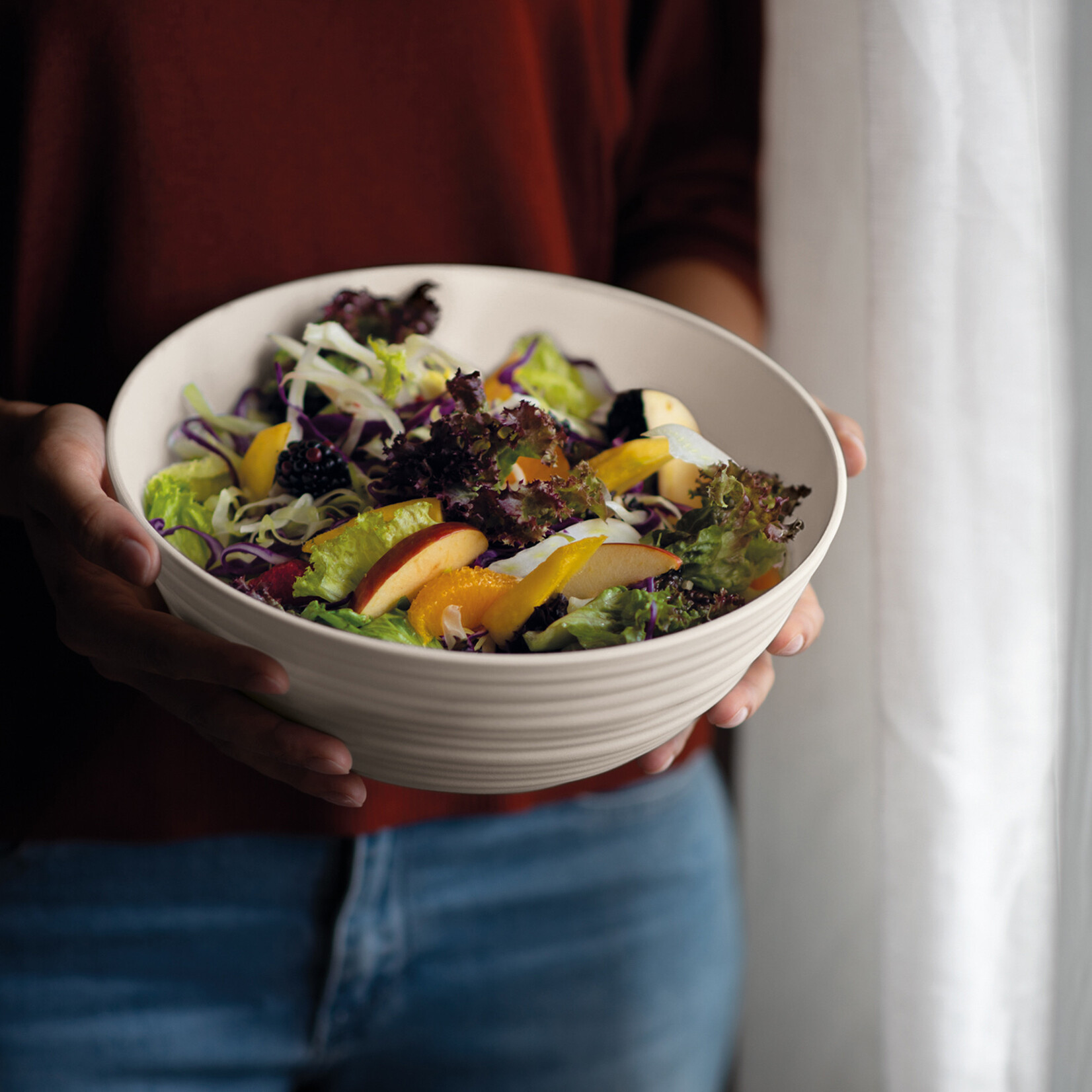 Guzzini Guzzini TIERRA  Kom  L Melk Wit Post-consument gerecycled plastic