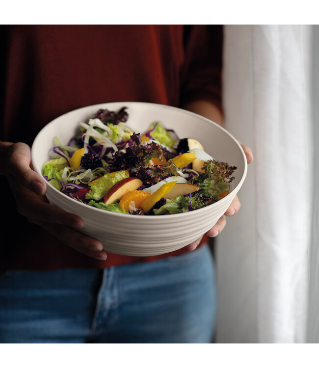 Guzzini TIERRA  Kom  L Melk Wit Post-consument gerecycled plastic