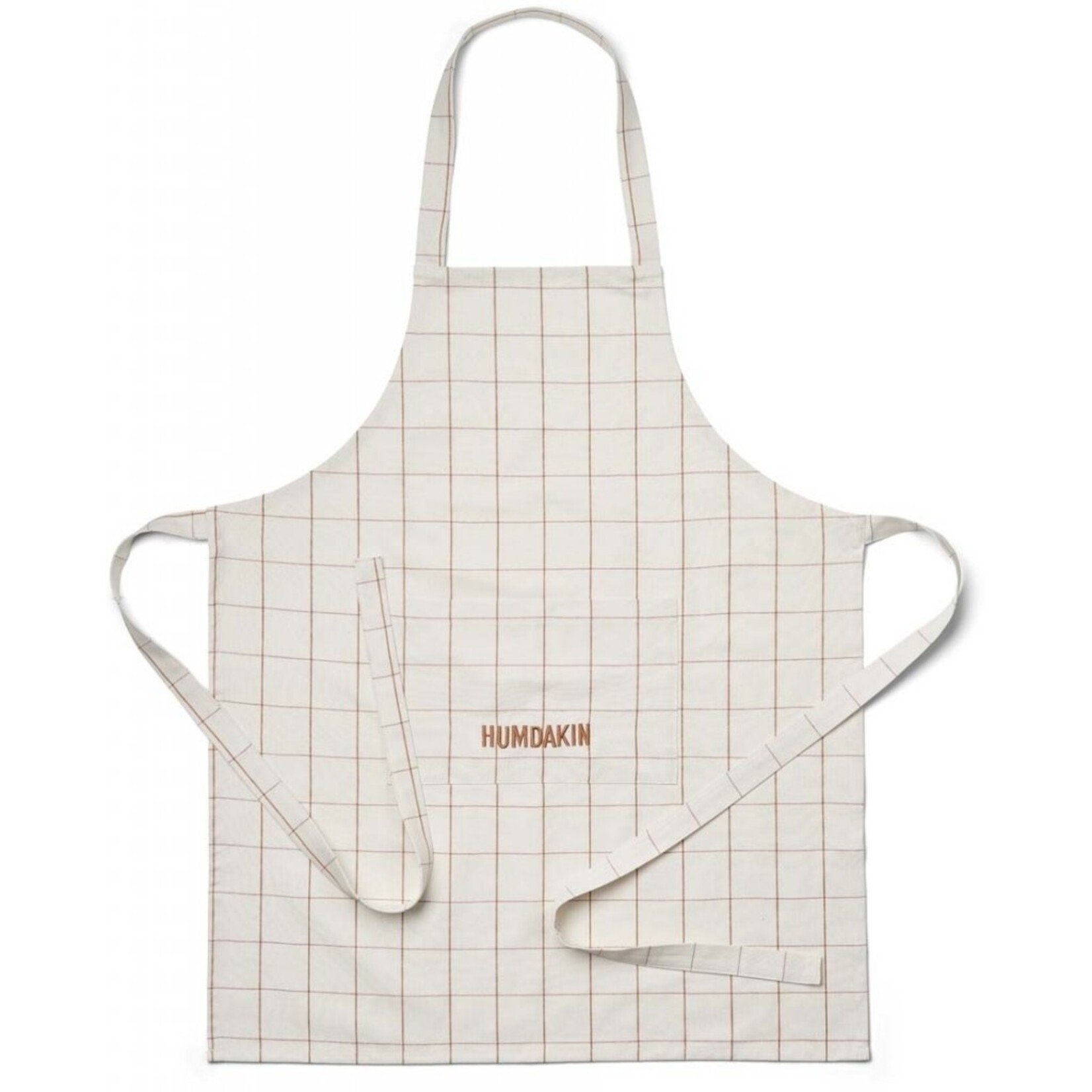 Humdakin Humdakin Check Keukenschort Suikerbruin One size