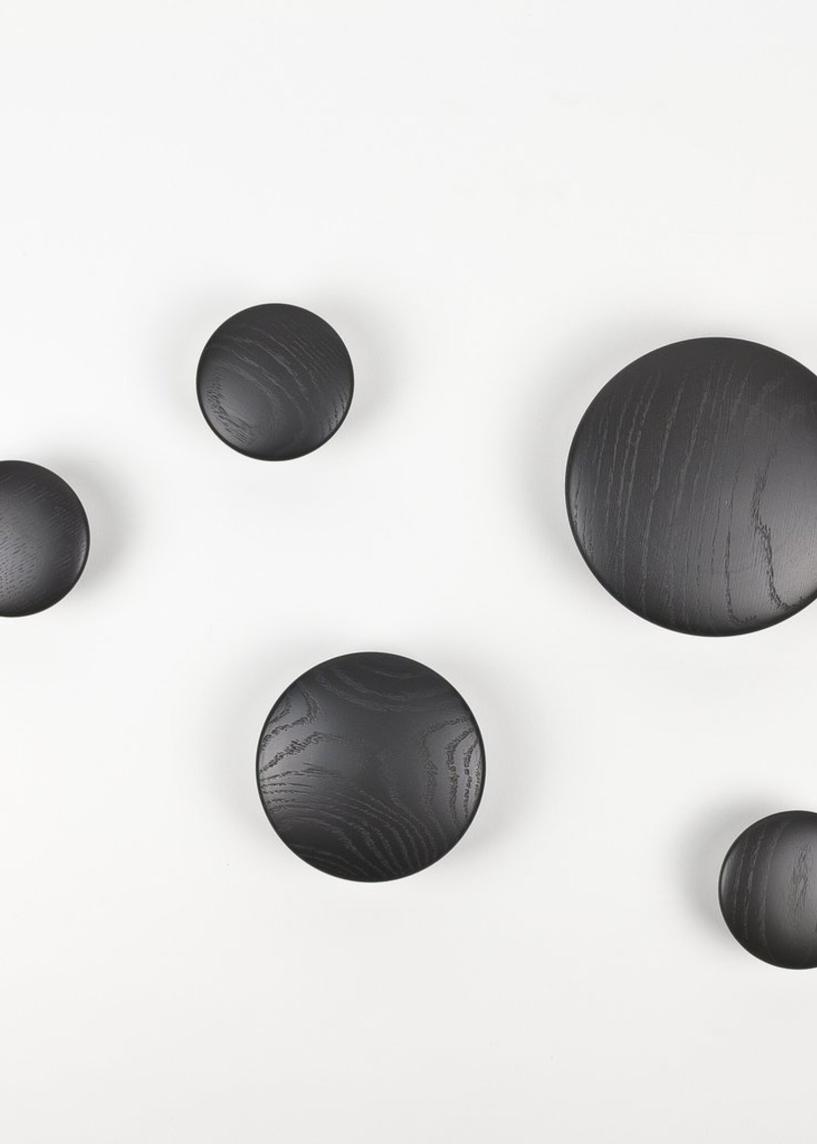 Muuto Muuto - The Dots - Kapstok - Hout - Zwart - Set 5 Stuks