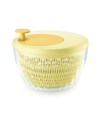 Guzzini Guzzini Spin & Store Slazwierder met deksel Geel 26cm