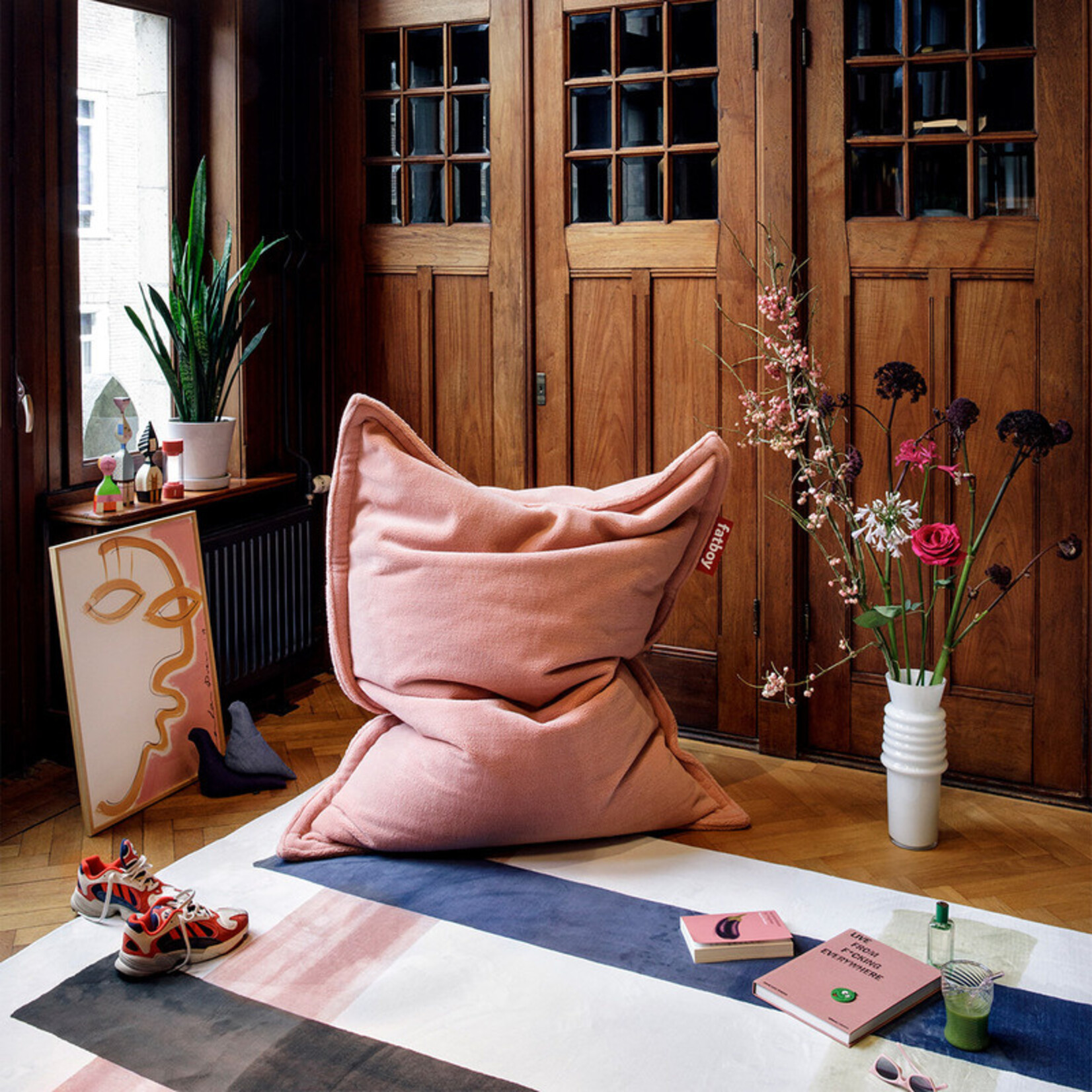 Fatboy Fatboy Original Beanbag Slim Teddy Rose