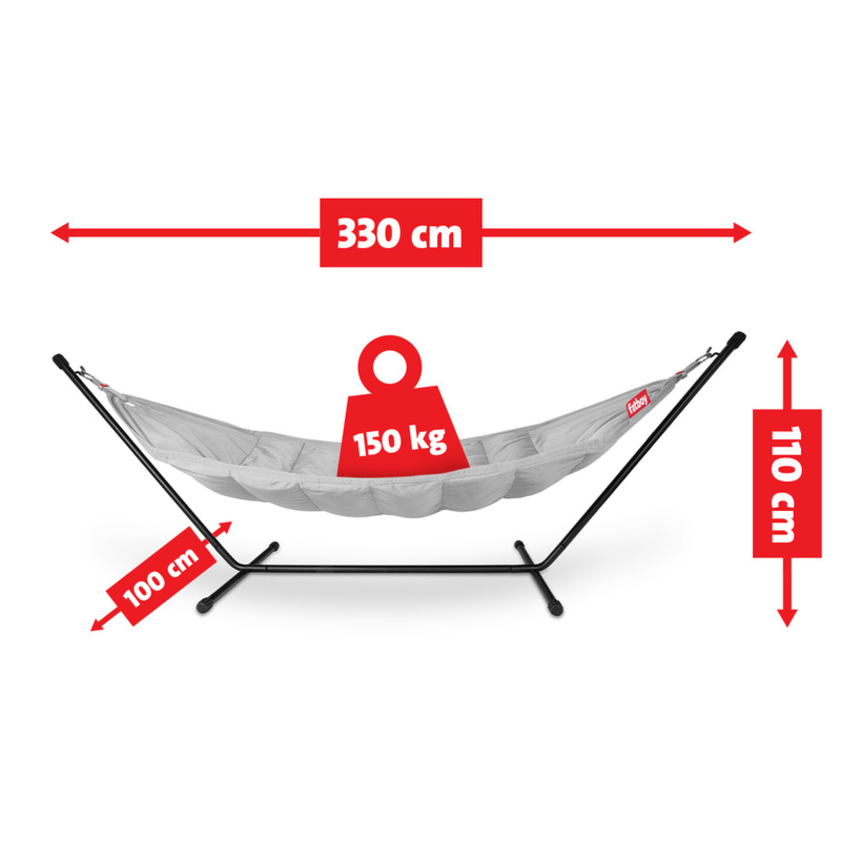 Fatboy Fatboy Headdemock Hammock Gris clair