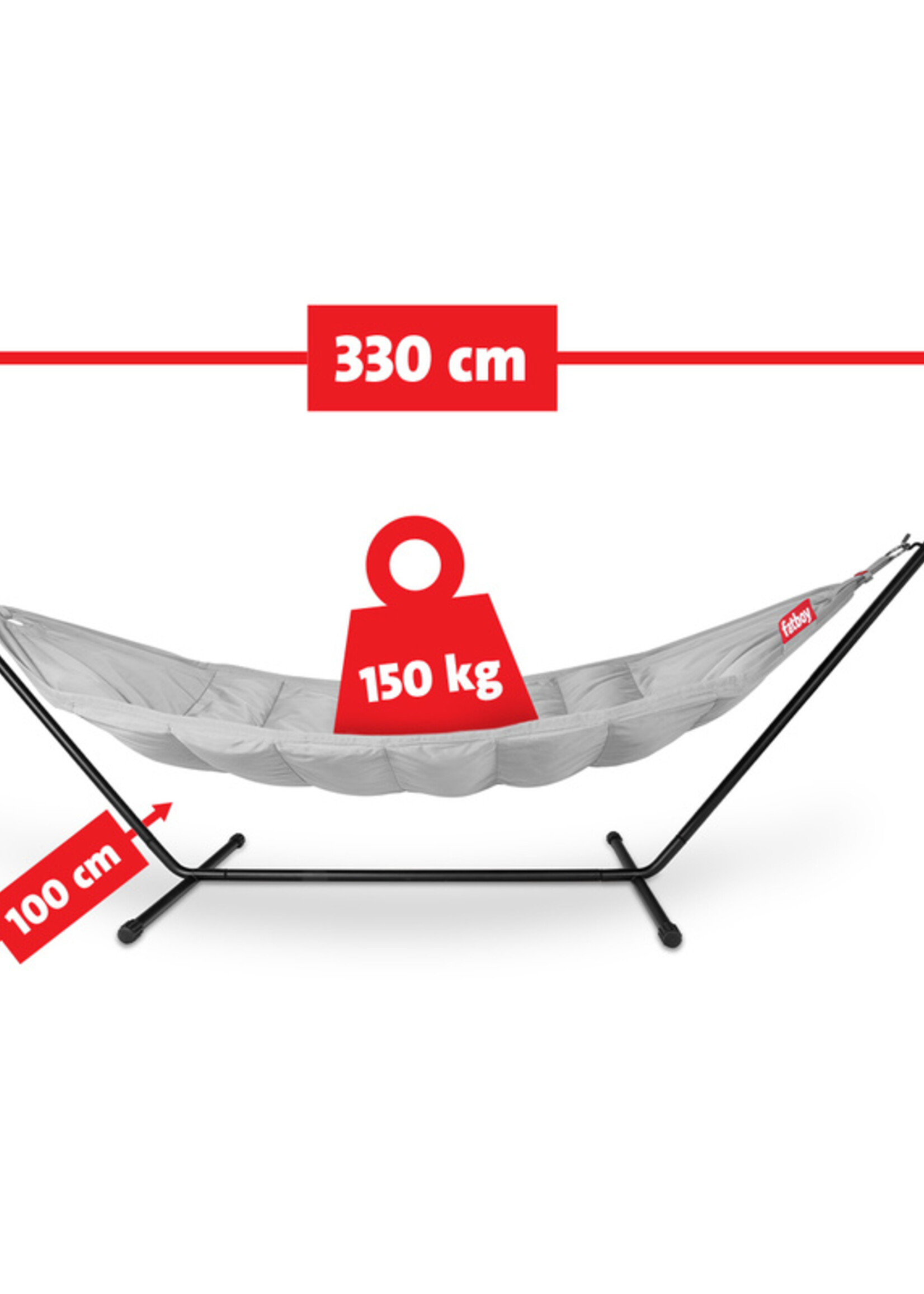 Fatboy Headdemock Hammock Gris clair