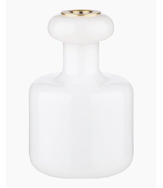 Marimekko Marimekko Plunta Kaarsenhouder Wit Glas 17cm