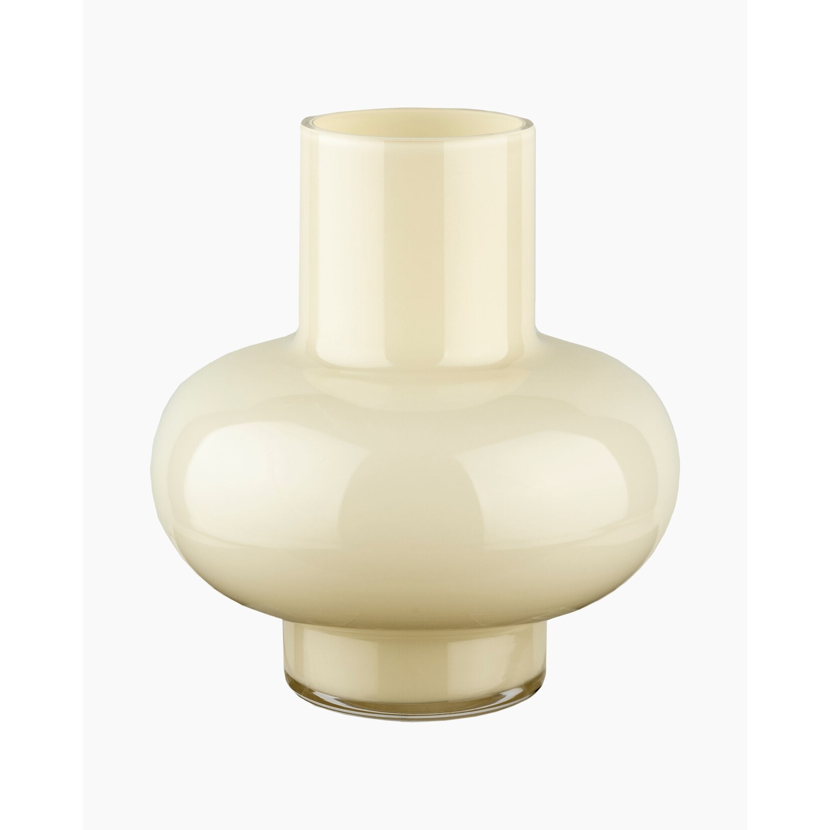 Marimekko Marimekko Umpu Vase en Verre Beurre Blanc