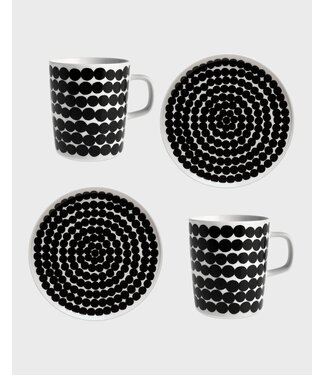 Marimekko Marimekko Oiva / Siirtolapuutarha Service petit-déjeuner Noir