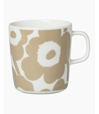 Marimekko Marimekko - Oiva Unikko - Tasse - 4dl - Beige-Blanc